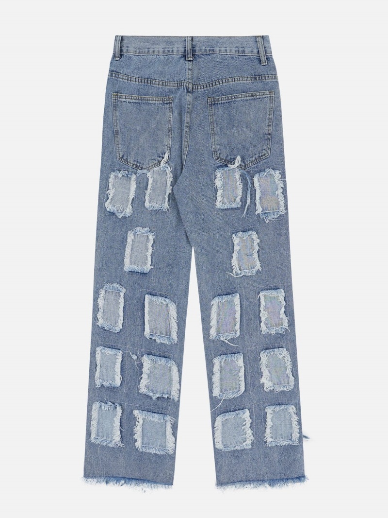 Jean Aelfric Eden Square Distressed Bleu | CRQ-88198960